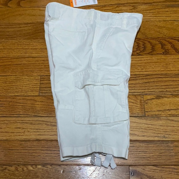 Gymboree ❤️ Kid's White Belt Looped Cargo Pocket Shorts Size 5 Year (NWT) - Picture 3 of 9
